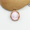 Estilo Europeu e Americano Moda Beleza Cabeça Pingente Oval Acessórios de Cabelo Pulseira Colar Acessórios de Liga Acessórios para Joias DIY