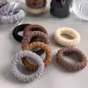 Elástico de Cabelo Tipo Barril Atualizado com Alta Elasticidade, Alargado e Espessado, Simples e Quente de Veludo para Toalha de Inverno, Corda de Cabelo Versátil, Fashion e Versátil