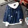 Chaqueta de Mezclilla de Celebridad Cibernética para Hombre Primavera y Otoño Nueva Ropa de Trabajo TikTok Live Calidad Marca de Moda Ins Estilo Hong Kong Chaqueta de Mezclilla