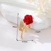 Pulsera con colgante de oro de 14 quilates con forma de rosa y hoja de ginkgo francesa, accesorios para hacer tú mismo.