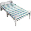 Cama individual plegable, portátil y fácil de usar, adecuada para siestas en la oficina, uso doméstico y como cama de tablero duro para apartamentos de alquiler; también disponible como cama de hierro forjado