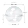 Bola de Mousse Portátil para Pastel Bola Hueca Transparente Arroz Pochi Bola de Navidad Caja de Empaque de Bola Transparente para Alimentos
