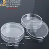 Caja de Plástico Ps de Donut, Caja Redonda Plana Personalizada para Slime, Caja de Empaque para Joyería, Caja de Regalo de Alta Transparencia tipo Nido de Pájaro