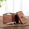 Caja de Joyería de Madera Maciza Personalizada, Caja para Hilo Dental, Caja para Bastoncillos de Algodón, Almacenamiento de Escritorio, Caja a Prueba de Polvo de Alto Nivel Estilo Chino Nuevo con Tapa, Muchos Estilos