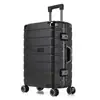 Maleta de Viaje al por Mayor con Marco de Aluminio y Cerraduras de Contraseña de 20 pulgadas, Maleta de Cabina con Ruedas Universales, Engrosada y Duradera, Maleta de Viaje de Gran Capacidad para Hombres y Mujeres