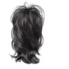 Cachos de Sereia Alto Volume Craniano Rabo de Cavalo Peruca Estilo Presilha de Garra Menina Ousada Maduro Fofo Rabo de Cavalo Curto Peruca Fonte Tranças