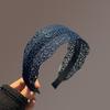 Venta al por mayor del fabricante 2026 Nuevo estilo Diadema de moda simple con ala ancha y diseño calado para cubrir el cabello gris, Elegante accesorio para el cabello