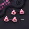 Anillos para Pezones de Acero Inoxidable Más Vendidos Transfronterizos, Anillos para Pezones de Pastel de Helado, Esposas de Rosa, Clavos para Pezones, Comercio Exterior Europeo y Americano