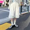 Roupas Femininas Y2K, Estampa Versátil de Bolinhas e Xadrez, Novo Estilo, Design Simples de Rua, Calça Longa Solta