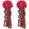 Flores Violetas Decorativas para Exteriores, Violetas Simuladas, Flores Artificiales para Bodas, Flores de Glicina, Venta al por Mayor Transfronteriza