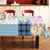 Mantel Estilo Retro Americano, Impermeable, Resistente al Aceite, Lavable, Mantel Dopamina para Mesa de Comedor, Decoración con Atmósfera de Lujo Ligero, Cubierta para Mesa de Café