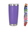 Taza de Coche de 20 oz Acero Inoxidable de Doble Capa Boca Ancha Vacío Taza de Cerveza Aislamiento Térmico Oficina