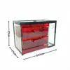 Filtro de Fondo para Acuario Tanque DIY Caja de Separación Seco-Húmedo Tanque de Filtro Superior Tanque de Asentamiento de Agua de Filtración Caja de Goteo Caja de Ducha de Lluvia de Doble Capa
