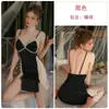 Conjunto de Camisola e Robe para Casa 3425 com Renda nas Costas, Decote V Profundo em Cetim Rosa com Bojo e Alças de Borboleta