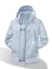 Roupas de Proteção Solar de Verão 2026 para Casal, Roupas de Proteção Solar de Seda Gelada, Corta-vento com Capuz Anti-UV para Pele para Homens e Mulheres