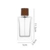 Stock Listo Botellas de Vidrio para Perfume 30/50ml Botellas de Vidrio Transparente para Perfume Botellas con Atomizador Empaque para Cosméticos Botellas Vacías Venta al por Mayor
