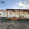 Casa contenedor completamente nueva convertida en villa modular para vivir, apartamento individual de homestay creativo con estructura de acero