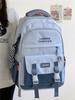 Mochila feminina ins simples versátil estilo coreano nicho mochila estudante do ensino fundamental menina mochila de grande capacidade