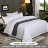 Hotel Cinco Estrelas Pousada Branco Conjunto de Quatro Peças Edredom de Algodão Roupa de Cama Capa de Edredom de Linho Lençóis
