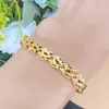 Pulseira de flor de carro banhada a ouro, flor, flor, pulseira de flor, moda japonesa e coreana, moda, grama da sorte, pulseira com fivela de casamento