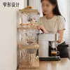 Organizador de vasos de agua para escritorio, portavasos pequeño para escritorios de oficina, estante de exhibición de varias capas para tazas de café y tazas de té en mesas de comedor