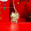 2026 "Hazte Rico Pronto" Colgante para Teléfono de Poni Dorado, Colgante de Hello Kitty de Oro Puro 999, Regalo Popular