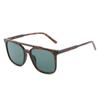 Gafas de sol negras de moda de doble haz cuadradas europeas y americanas para mujer, gafas de sol modernas de estilo Hong Kong 2022, gafas de sapo para mujer