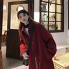Nuevo Abrigo de Lana Negro Estilo Hepburn Otoño e Invierno 2025 para Mujer, de Longitud Media, Petite, Estilo Japonés