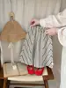 Pantalones a rayas anti-mosquitos estilo coreano para bebés y niños pequeños, pantalones de verano transpirables holgados de pierna ancha para niñas, pantalones casuales modernos y de moda para bebés