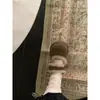 Zapatos Mary Jane de Algodón Potato para Mujer 2025 Otoño e Invierno Nuevo Estilo sin Cordones Velcro Forro Polar Cálido Botas de Nieve Zapatos Birkenstock