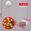Tira de luces LED de hielo con forma de muñeco de nieve luminoso para Navidad, decoración navideña para interiores, adornos colgantes