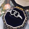 Cao Shi Anillo Nuevo Simple Japonés y Coreano para Mujer, Anillo con Diseño de Corazón, Joyería Popular de Moda Normcore