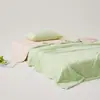 Colcha de Verão Refrescante Classe A, Colcha de Verão de Seda Gelada, Colcha de Ar Condicionado com Sensação de Gelo de Nylon-Spandex, Colcha Fina de Cor Sólida para Ar Condicionado