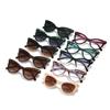 Estación Internacional Gafas de Sol para Mujer Europeas y Americanas Nuevas, Gafas de Sol Cat-Eye Retro Personalizadas de Moda, Gafas Planas Antiluz Azul a la Moda