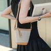 Bolso Cruzado de Moda para Mujer 2026 Nuevo Más Vendido Bolso para Mujer Bolso Tejido Simple Versátil con Correa de Hombro de Cuero