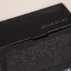 Cajas de tarjetas minimalistas negras hechas a medida con cojín de aire, cajas de papel con estampado de hoja dorada y gofrado, empaques para cuidado de la piel y cosméticos, empaques creativos de caja sorpresa - fábrica