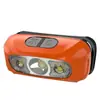 Linterna frontal LED con sensor y batería de larga duración, luz potente para uso en exteriores, lámpara de pesca recargable multifuncional, iluminación frontal para exteriores, lámpara de minería