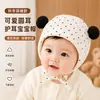 Turbante de Bebé para Primavera y Otoño Gato Lindo Sombrero Protector de Fontanela para Recién Nacidos Sombrero de Bebé Transpirable para Niños y Niñas Meses Pequeños