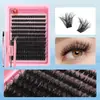 Set de Pestañas Postizas Naturales Estilo Americano Comercio Exterior Transfronterizo Espiga de Trigo Fina Tallo Delgado 10-16 mm para Ojos Redondos para Realzar la Apariencia de los Ojos