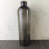 Vendas Diretas da Fábrica 24 Dentes 300ml Frasco de Ombro Redondo Preto Pet Transparente Conjunto de Cuidados Frasco de Loção Esguio para Hotel