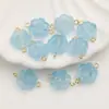 Cuentas Dispersas de Hielo Transparente Estilo Antiguo, Cuentas de Vidrio con Flor en Degradado, Materiales para Cuentas de Pulseras DIY, Accesorios Hechos a Mano para Pendientes