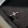 Anel de Design Nicho Estilo Coreano com um Toque Versátil e Único de Alto Padrão, Anel Minimalista de Dedo Indicador Aberto