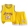 Conjunto de Uniforme Esportivo Infantil de Verão Sem Mangas para Meninos, Uniforme de Basquete para Bebês, Regata, Shorts, Roupa de Performance para Crianças Pequenas