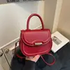 Bolso Coreano Sencillo y Elegante 2025 Primavera Nuevo Versátil Ins Hombro Cruzado Sillín para Mujer