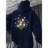 Sudadera con capucha Estampado de Mariposa de Girasol Exportación Transfronteriza Lote al por Mayor Temu Wish Amazon Una Pieza