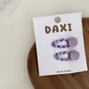 Nuevo pasador de pelo con lazo color lila claro, flor de frijol, combinación de anillo para el pelo, pasador para bebé, pinza lateral, pinza para flequillo