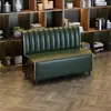 Mesas y Sillas de Bar Personalizadas, Mesas y Sillas de Bar Taberna de Restaurante Temático Occidental, Sofá para Cabinas de Cafetería de Postres y Té de Leche