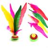 21cm volante de pluma de ganso de color desmontable para adultos niños fitness volante de competición para estudiantes de primaria y secundaria volante grande