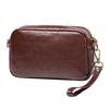 Bolsa Masculina Simples Retrô couro curtido vegetal bolsa de ombro moda couro bovino bolsa mensageiro moderna couro genuíno Bolsa Feminina Pequena Quadrada bolsa pãozinho