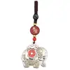 Chaveiro Vintage de Elefante Oco em Prata Tailandesa para Homens e Mulheres, Personalizado, Moderno, Criativo, Pingente de Carro Antigo